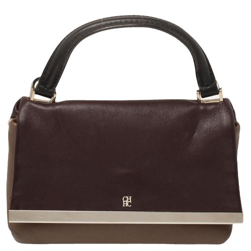 Leather Top Handle Bag - Carolina Herrera - Modalova