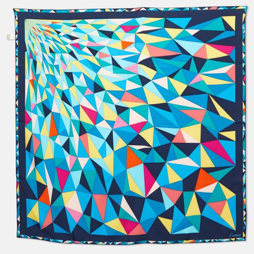 Cartier Multicolor Geometric Print Silk Square Scarf - Cartier - Modalova