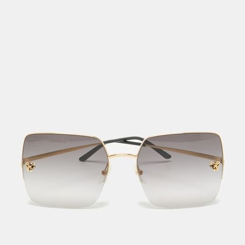 Cartier Dark Grey Gradient Panthère de Cartier Square Sunglasses - Cartier - Modalova