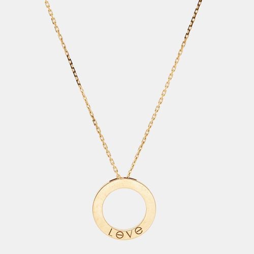 Cartier Love 3 Diamond 18k Yellow Gold Necklace - Cartier - Modalova