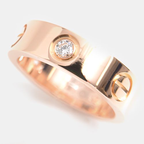 K Rose and Diamond Love Band Ring EU 52 - Cartier - Modalova