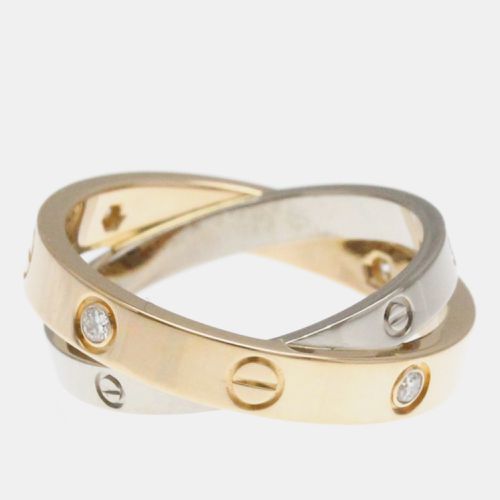 K Gold, Rose Gold and Diamond Love Band Ring EU 52 - Cartier - Modalova