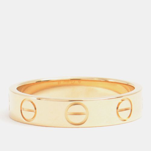 Cartier 18K Yellow Gold Love Band Ring EU 46 - Cartier - Modalova