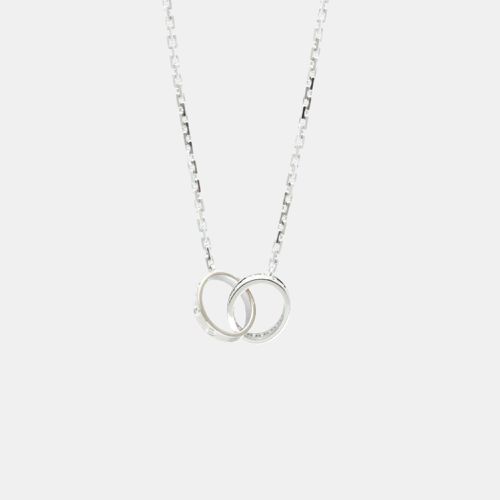 Cartier 18K White Gold and Diamond Love Pendant Necklace - Cartier - Modalova