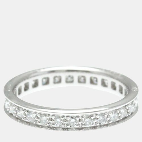 Cartier 18K White Gold and Diamond Full Eternity Band Ring EU 49 - Cartier - Modalova