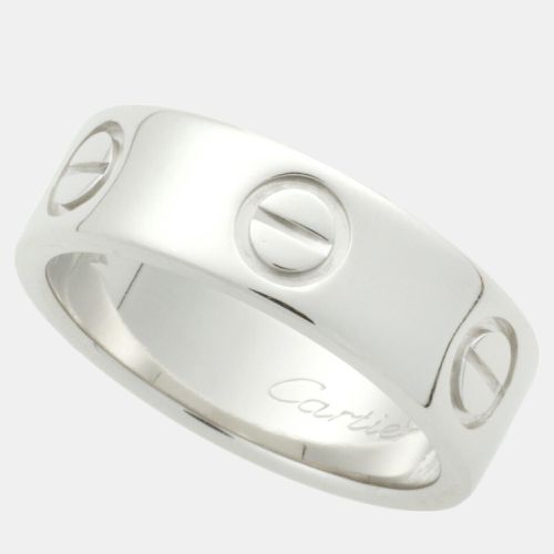 Cartier 18K White Gold Love Ring EU 47 - Cartier - Modalova