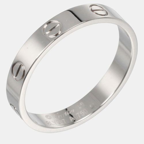 Cartier 18K White Gold Mini Love Wedding Ring EU 58 - Cartier - Modalova