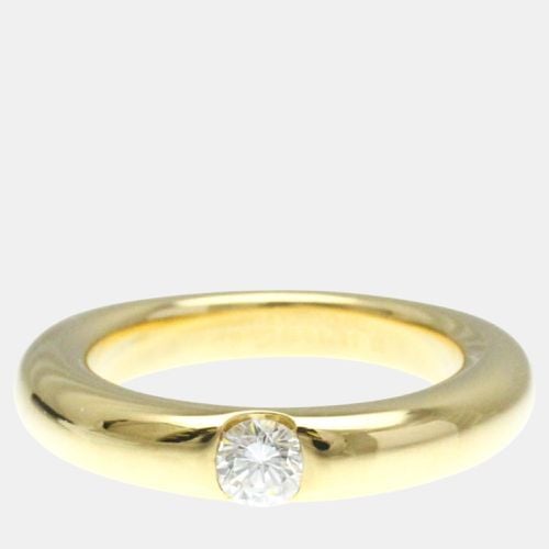 Cartier 18K Yellow Gold and Diamond Ellipse Band Ring EU 53 - Cartier - Modalova