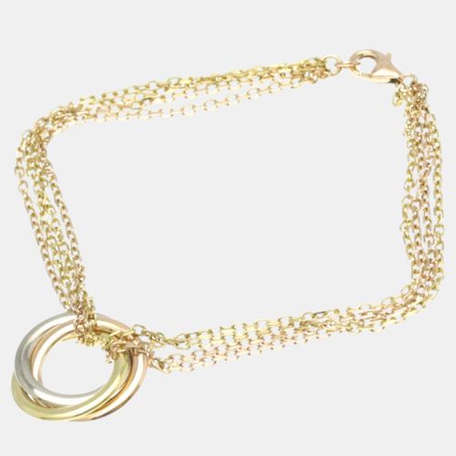 Cartier 18K Yellow Gold, Rose Gold, White Gold Trinity Chain Bracelet - Cartier - Modalova