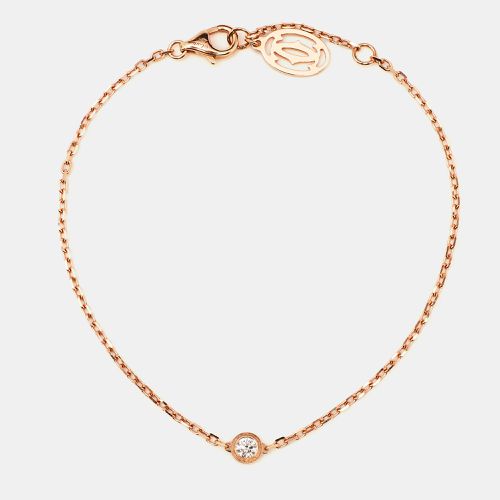 Cartier d'Amour Diamond 18k Rose Gold Small Model Bracelet - Cartier - Modalova