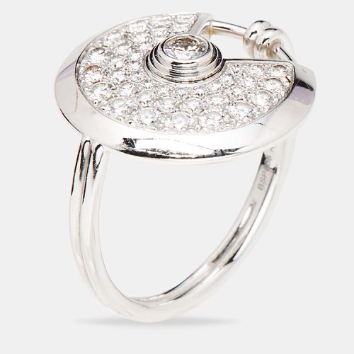 Cartier Amulette de Cartier Diamond 18K White Gold SM Ring - Cartier - Modalova