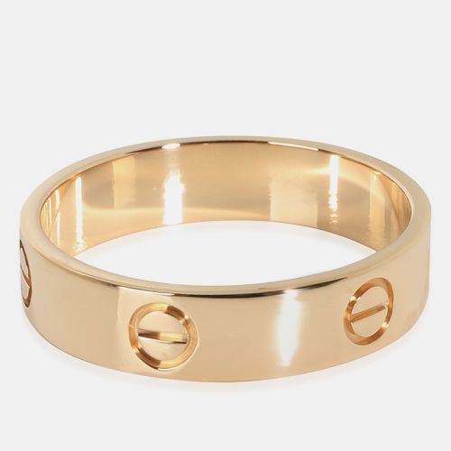 Cartier 18K Yellow Gold Love Band Ring EU 67 - Cartier - Modalova