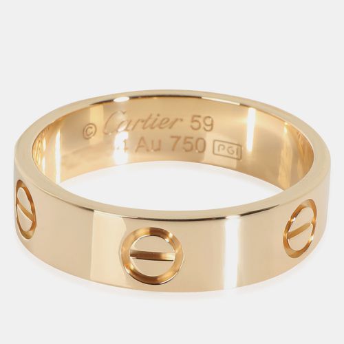 Cartier 18K Yellow Gold Love Band Ring EU 59 - Cartier - Modalova