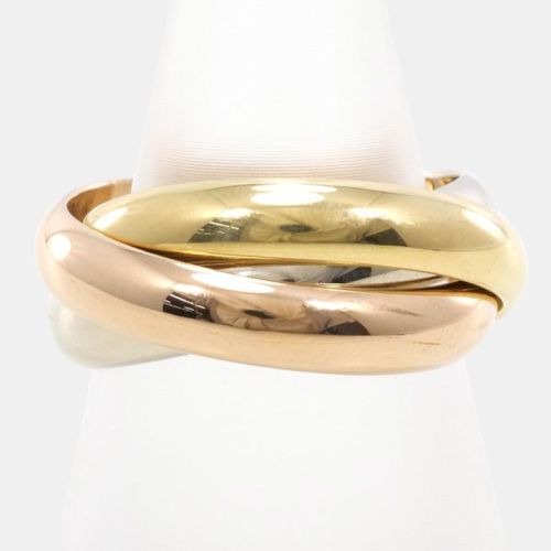 Cartier 18K Yellow Gold, Rose Gold, White Gold Trinity Ring EU 51 - Cartier - Modalova