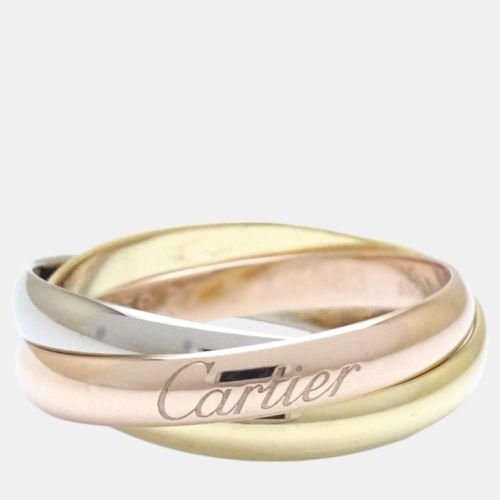 Cartier 18K Yellow Gold, Rose Gold, White Gold Trinity Ring EU 52 - Cartier - Modalova