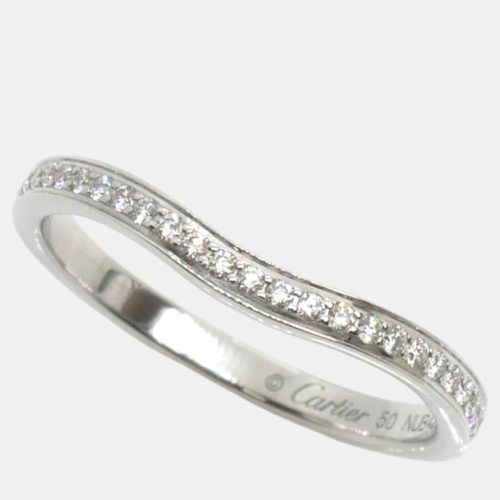 Cartier Pt950 Platinum Diamond Ring B4093050 Silver Metal - Cartier - Modalova