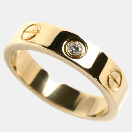 Cartier 18K Yellow Gold Love Diamond Ring EU 47 - Cartier - Modalova