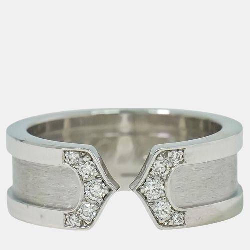 Cartier 2C C2 Silver White Gold Ring - Cartier - Modalova