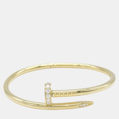 Cartier Juste Un Clou Diamond Bracelet 18k Yellow Gold Clear Metal - Cartier - Modalova