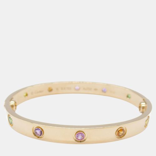 Cartier Love Bracelet Multistone 18k Pink Gold Pink Gold Multicolor Metal - Cartier - Modalova