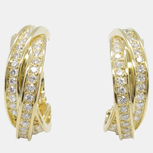 Cartier 18k Yellow Gold Diamond Earrings - Cartier - Modalova