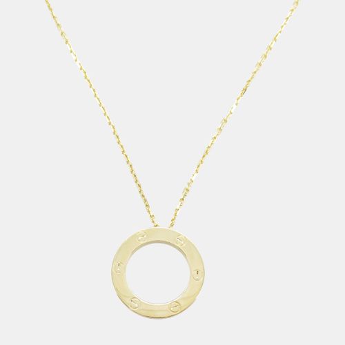 Cartier Love Circle Necklace 18k Yellow Gold Gold Metal - Cartier - Modalova