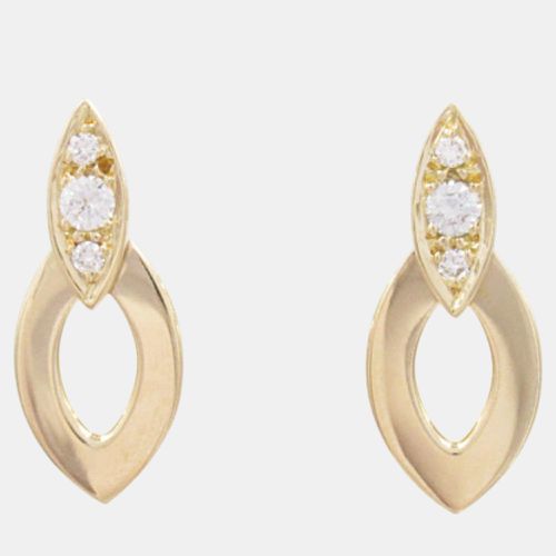 Cartier 18k Yellow Gold Diamond Earrings Clear Metal - Cartier - Modalova