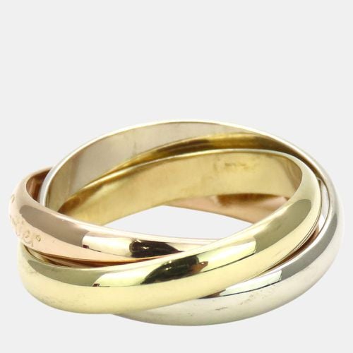 Cartier 18K Rose, Yellow and White Gold Trinity Band Ring EU 54 - Cartier - Modalova