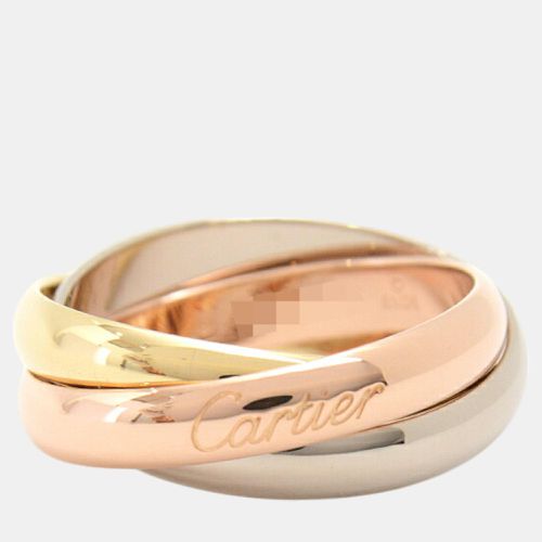 Cartier 18K Rose, Yellow and White Gold Trinity Band Ring EU 54 - Cartier - Modalova