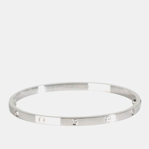 K Gold Diamond Love Small Bracelet - Cartier - Modalova