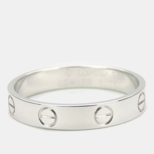 Cartier 18K White Gold Love Band Ring EU 56 - Cartier - Modalova