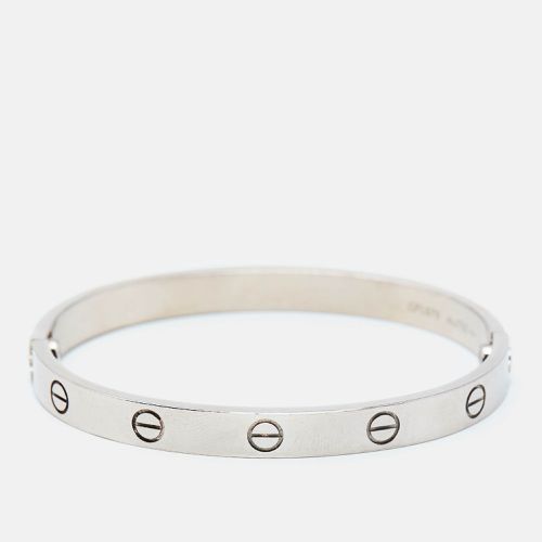 Cartier Love 18k White Gold Bracelet 17 - Cartier - Modalova