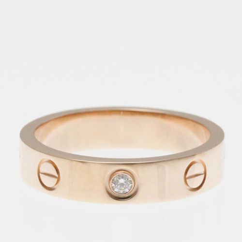 K Rose and Diamond Love Band Ring EU 49 - Cartier - Modalova