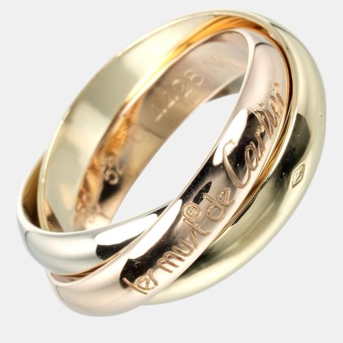 Cartier 18K Yellow, Rose, White Gold Trinity Band Ring EU 52 - Cartier - Modalova