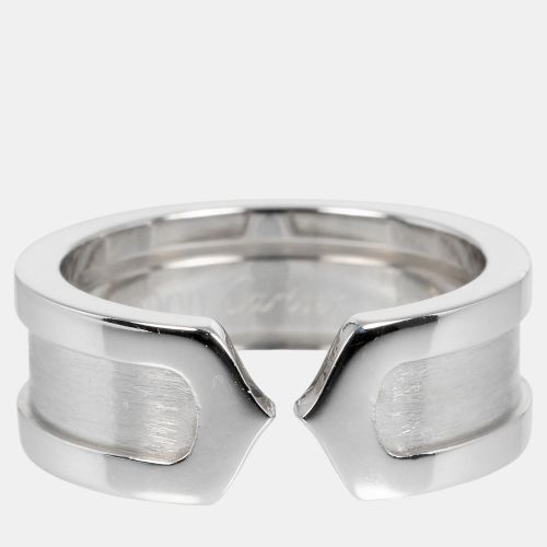 Cartier 18K White Gold C De Cartier Band Ring EU 46 - Cartier - Modalova