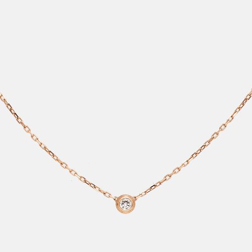 Cartier d'Amour Diamond 18k Rose Gold Small Model Necklace - Cartier - Modalova