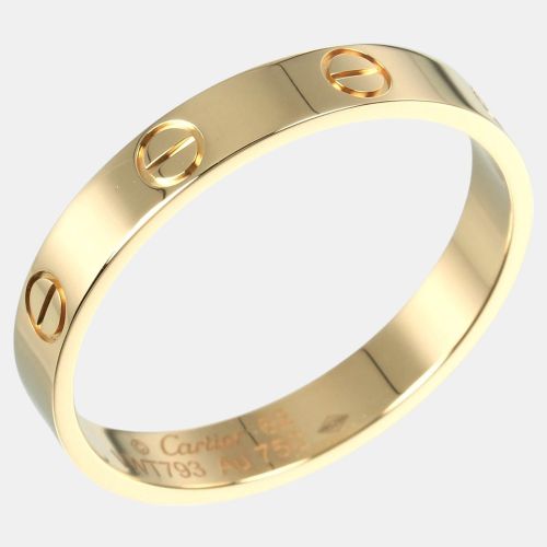 Cartier 18K Yellow Gold Love Band Ring EU 62 - Cartier - Modalova