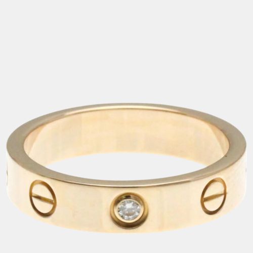 K Rose and Diamond Love Band Ring EU 49 - Cartier - Modalova