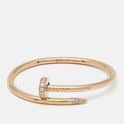 Cartier Juste Un Clou Diamonds 18k Rose Gold Bracelet 15 - Cartier - Modalova