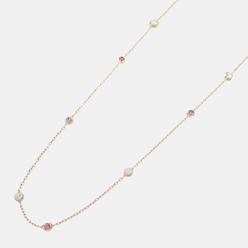 Cartier 18K Rose Gold Multicolor Diamants Légers De Cartier Chain Necklace - Cartier - Modalova