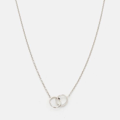 Cartier Love Interlocking Loops 18k White Gold Necklace - Cartier - Modalova