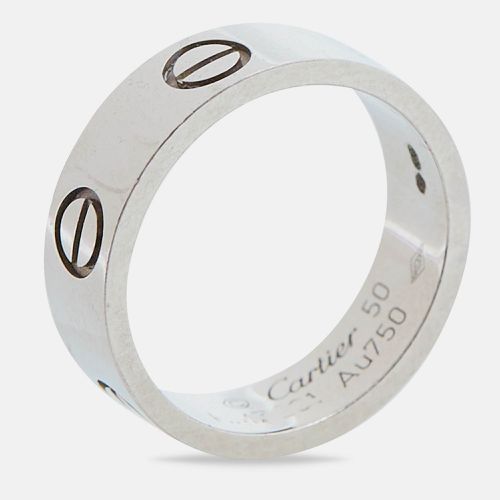 Cartier Love 18k White Gold Ring Size 50 - Cartier - Modalova