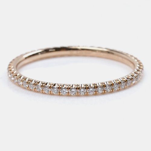 Cartier 18K Pink Gold Diamond Eternity Ring EU 52 - Cartier - Modalova