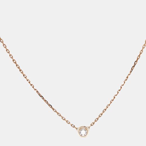 Cartier D'Amour Diamond 18k Rose Gold Large Model Chain Necklace - Cartier - Modalova