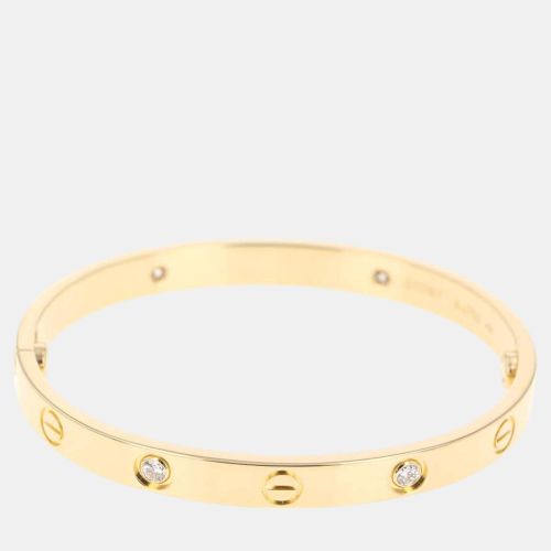 Cartier 18K Yellow Gold and Diamond Love Bracelet - Cartier - Modalova