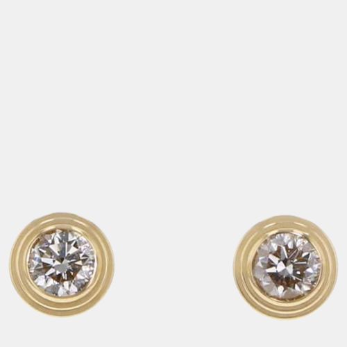 Cartier 18K Yellow Gold and Diamond D'amour Earrings - Cartier - Modalova