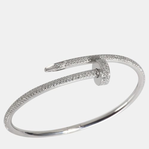 Cartier 18K White Gold and Diamond Juste Un Clou Bracelet - Cartier - Modalova