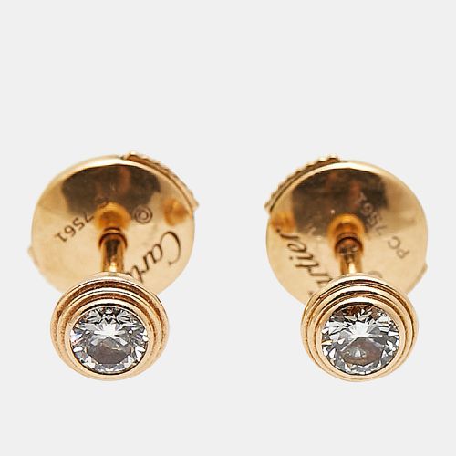 Cartier D'Amour Diamond 18K Rose Gold Medium Model Stud Earrings - Cartier - Modalova