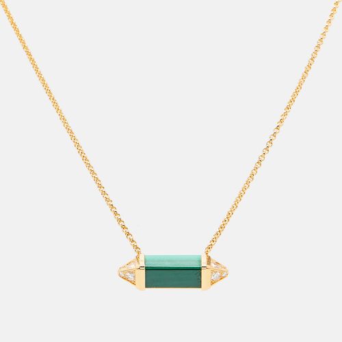 Cartier Les Berlingots de Cartier Malachite Diamonds 18k Yellow Gold Necklace - Cartier - Modalova