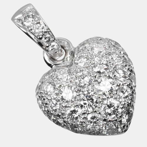 Cartier 18K White Gold Diamond Heart Pendant - Cartier - Modalova